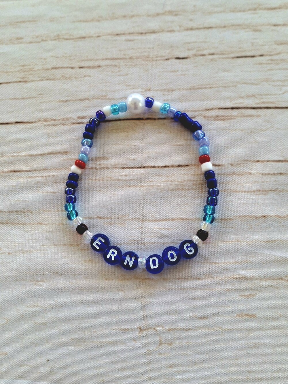 Baseball Fan Friendship Bracelet Beaded Accessory New Handmade